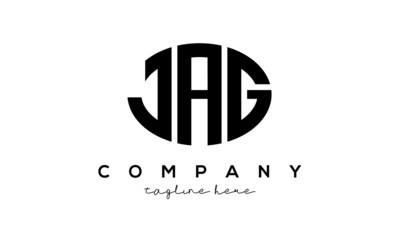 JAG three Letters creative circle logo design