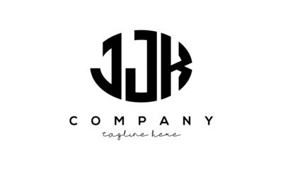 JJK three Letters creative circle logo design