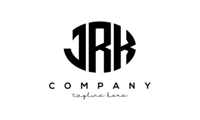 JRK three Letters creative circle logo design