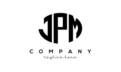 JPM three Letters creative circle logo design