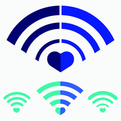 Wifi Signal Icon Simbol on White background