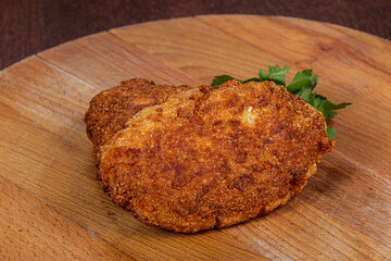 Crispy Chicken cutlet in bread