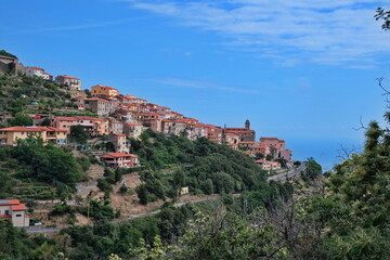 Fototapeta na wymiar Scenic view of Italian village