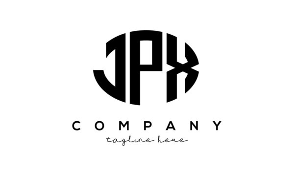 JPX three Letters creative circle logo design	
