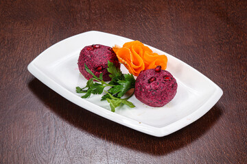 Georgian traditional cuisine - vegetarian pkhali