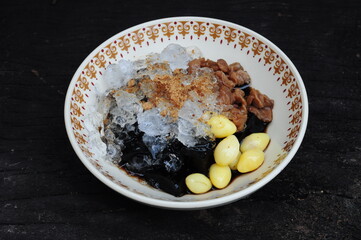 Bean Medley with Longan Granita. Refreshing Chinese dessert