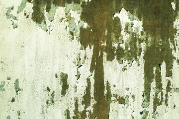 Green, celadon, texture. old rusty wall backgrounds. roughness and cracks.