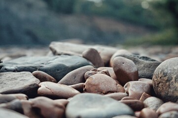 stones on the beach