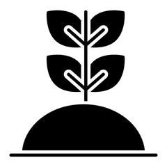 Fototapeta premium A perfect design icon of sprout