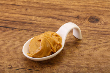 Peanut butter in the bowl