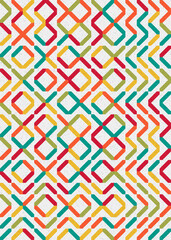 Abstract Geometric Pattern generative computational art illustration