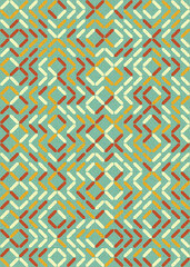 Abstract Geometric Pattern generative computational art illustration