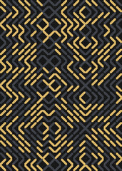 Abstract Geometric Pattern generative computational art illustration