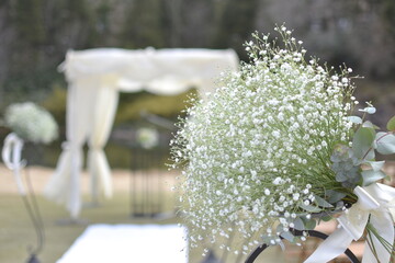 結婚式とかすみ草