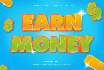 Earn Money Text Effect