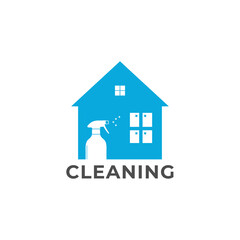 clean home logo design vector