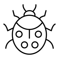 A perfect design icon of bug virus