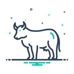 Mix icon for cow