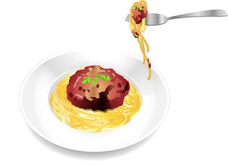 ミートソーススパゲッティー