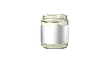 Yellow jars with gray labels