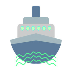 illustration of a ship fit for icon