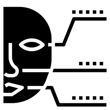 biometric glyph icon