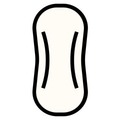 Sanitary napkin line icon