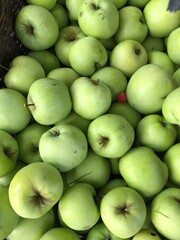 green apples background