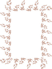 Floral pattern, made by the author's brush of many small circles.