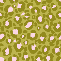 Colorful animal print seamless vector repeat pattern print background