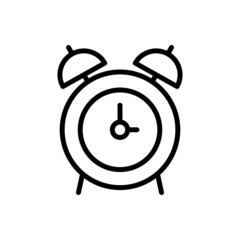 Alarm clock icon vector set. Time illustration sign collection. Clock sign or symbol.