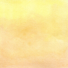 Yellow watercolor texture. Hand-drawn illustration