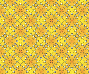 Hintergrund, Muster Blüte Orange Kreis