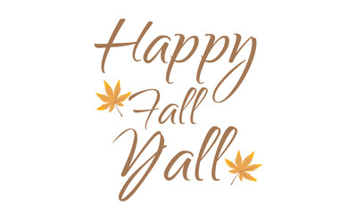 Autumn Falling leaves, typography for postcard, banners, flyers or T Shirt