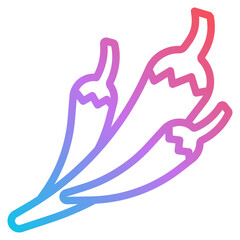 chilli gradient icon