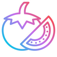 tomato gradient icon