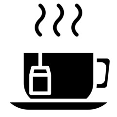 tea glyph icon