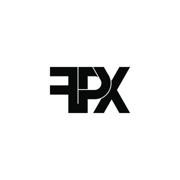 fpx initial letter monogram logo design