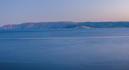 Sunset in Croatia Beach Novi Vinodolski
