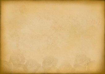 薔薇のアンティークペーパー