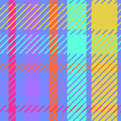 Vector seamless plaid pattern in lgbtq colors. Repeating fall tartan ornament on homosexual shades.Designs for fabric, wrapping paper, textiles, social media, packaging, postcards, stickers, posters.