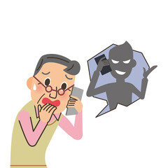 おじいちゃんに詐欺の電話
