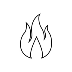 Fire icon vector set. flames illustration sign collection. light sign or symbol.