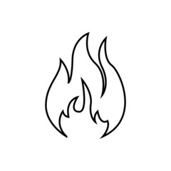 Fire icon vector set. flames illustration sign collection. light sign or symbol.