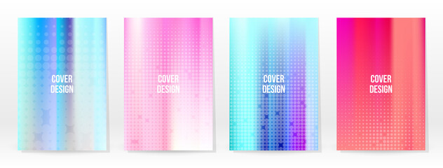 Holographic Poster Set Iridescent Technology Cover