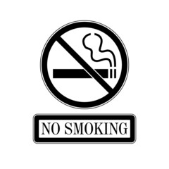 No smoking sign isolated on white background