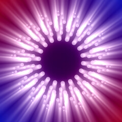 Abstract geometry background with rays of light