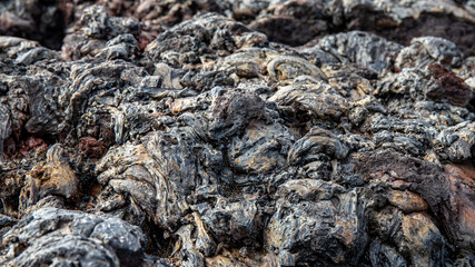 texture roche volcanique noire