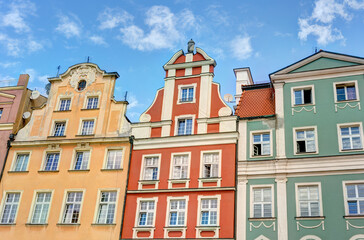 Fototapeta na wymiar Wroclaw landmark: historical Rynek square, HDR Image