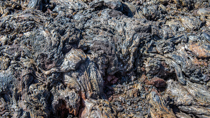 texture roche volcanique noire